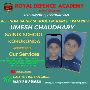 Rashtriya Military School RMS Ajmer RMS coaching Best Military school coaching   royal defence academy